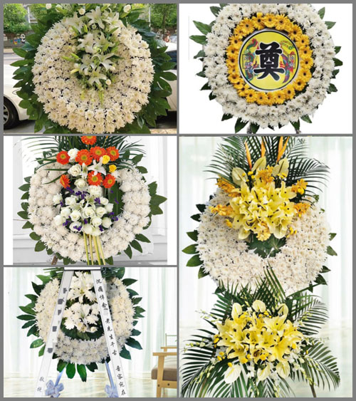上海奉贤区金汇镇周家村花圈速递